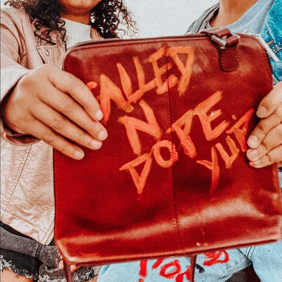 Called N Dope Yup Custom Faith Leather Purse - Picture 2 of 2